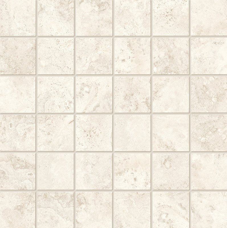 Vento Del Sud Bianco mozaiek 5x5 op net - WDtegels