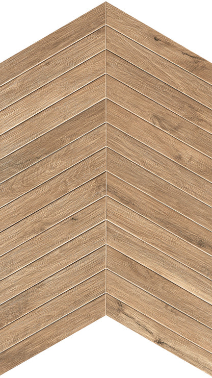 Vloertegel Plein Air Nut Chevron 7,5x45 - WDtegels