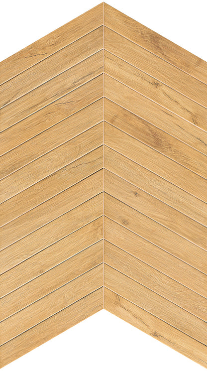 Vloertegel Plein Air Gold Chevron 7,5x45 - WDtegels