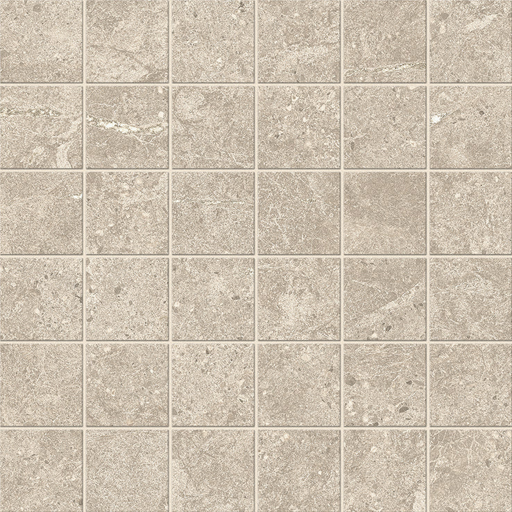 Duolith Ivory mozaiek 5x5 op net van 30x30 - WDtegels