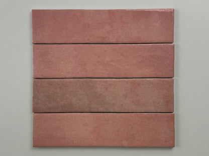 Trend tegels roze glans 6x24,6 - WDtegels