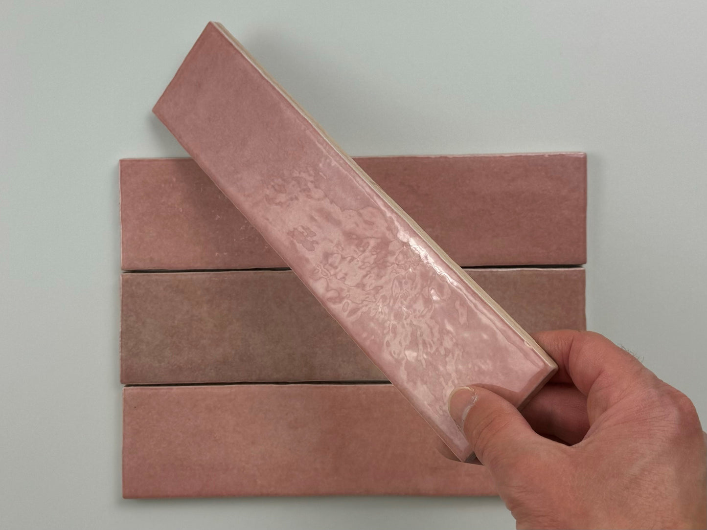 Trend tegels roze glans 6x24,6 - WDtegels