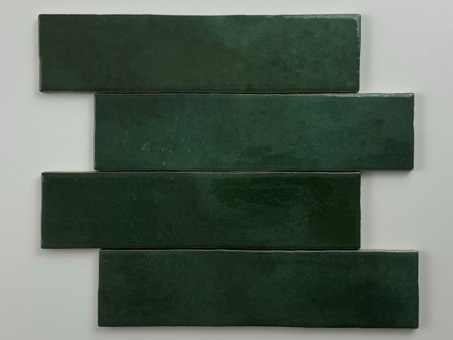 Trend tegels donker groen glans 6x24,6 - WDtegels