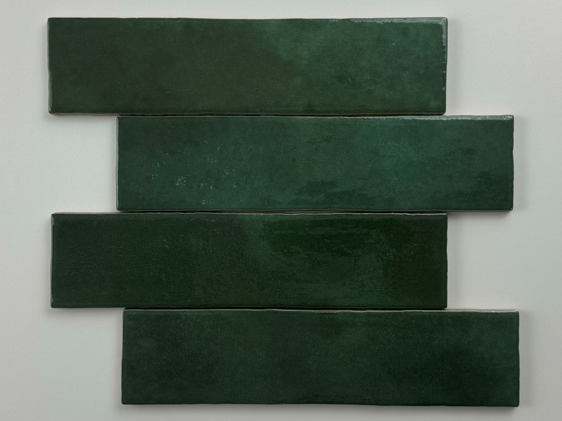 Trend tegels donker groen glans 6x24,6 - WDtegels
