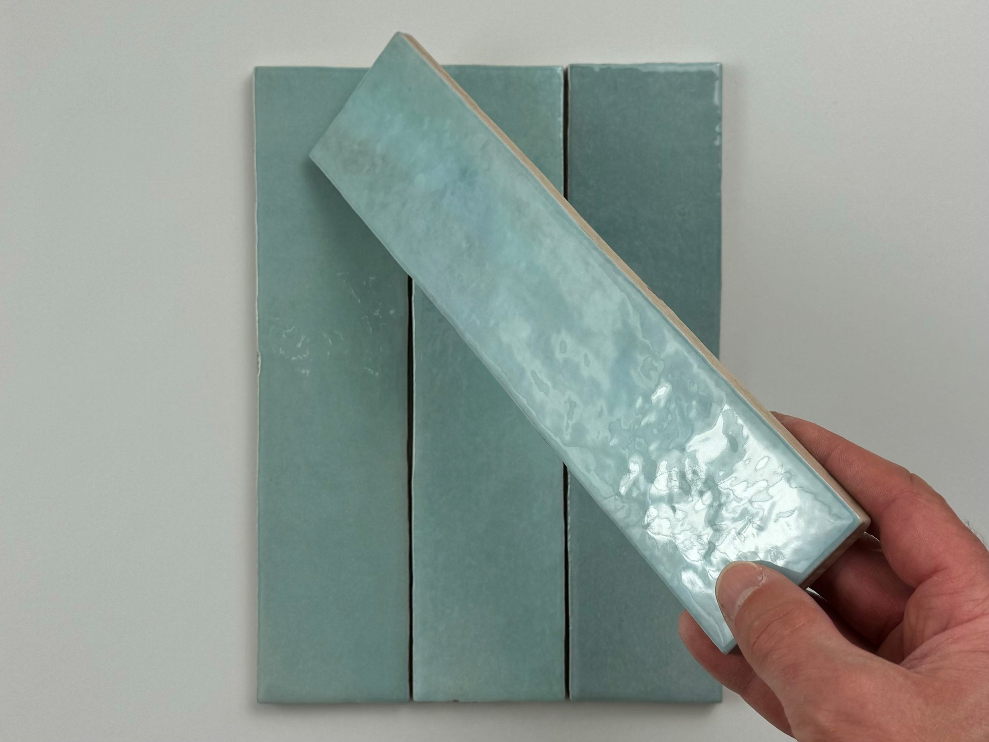 Trend tegels licht blauw glans 6x24,6 - WDtegels