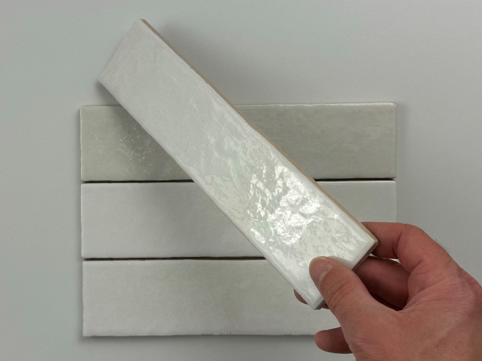 Trend tegels wit glans 6x24,6 - WDtegels