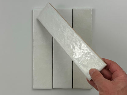 Trend tegels wit glans 6x24,6 - WDtegels