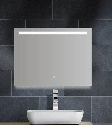 Aras dimbare LED condensvrije spiegel 80x60