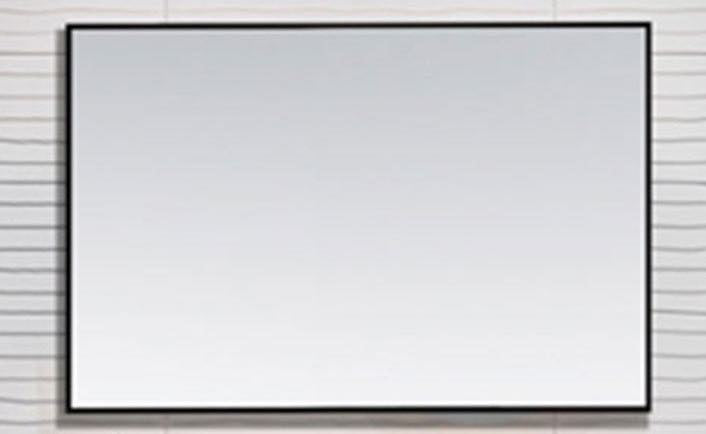 Reno omlijsting aluminium zwart spiegel 80x60 - WDtegels