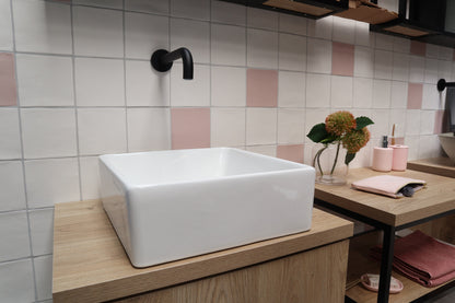 Waskom keramiek wit 38x38x13cm - WDtegels