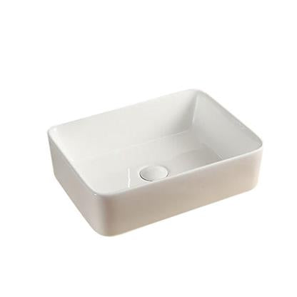 Waskom Opbouw Rechthoek Wit 48x37x13cm - WDtegels