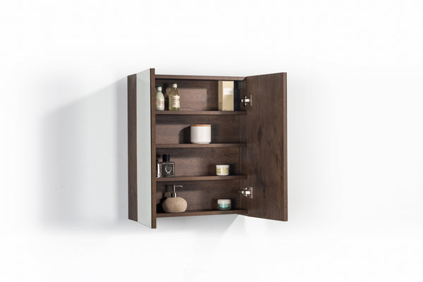 Spiegelkast Tieme 60x70x16cm mat donker eiken