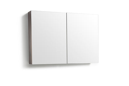 Spiegelkast Tieme mat donker eiken 100x70x16cm - WDtegels