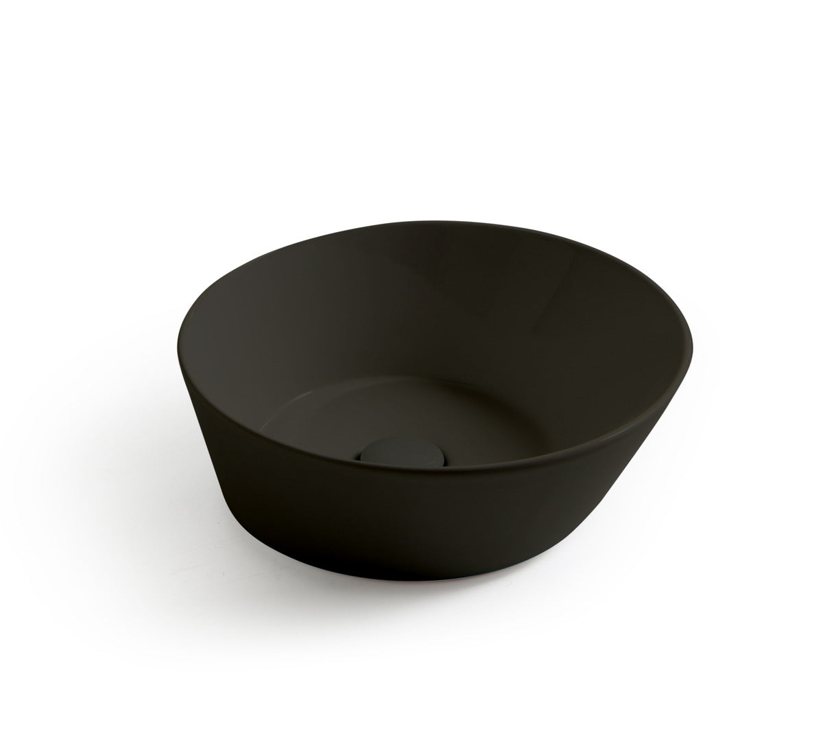 Mees design waskom rond mat zwart - WDtegels