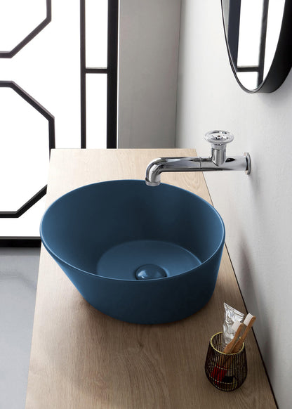 Mees design waskom rond mat blauw - WDtegels