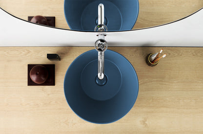Mees design waskom rond mat blauw - WDtegels