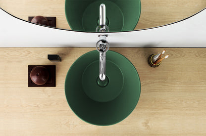 Mees design waskom rond mat groen - WDtegels