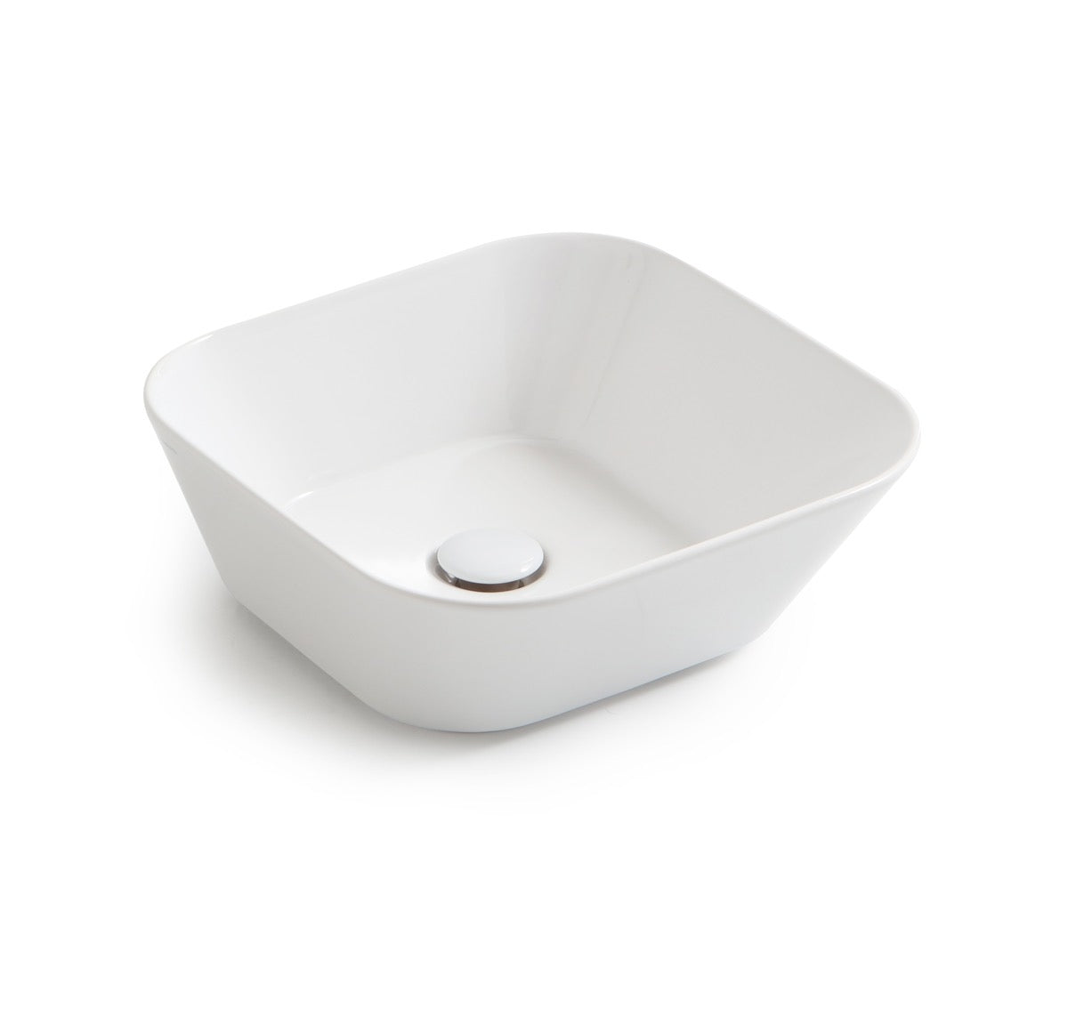 Mees design waskom vierkant mat wit - WDtegels