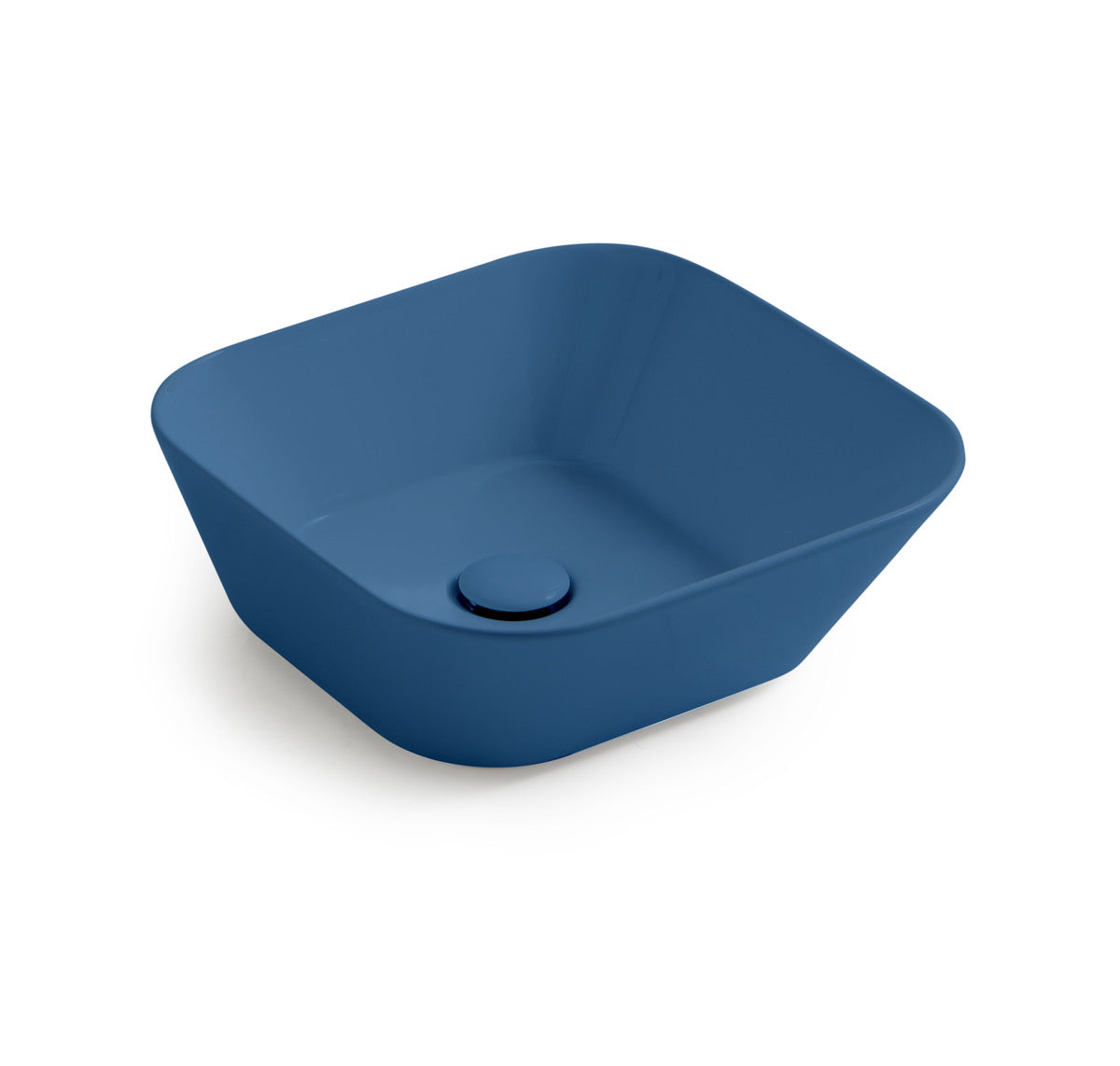 Mees design waskom vierkant mat blauw - WDtegels