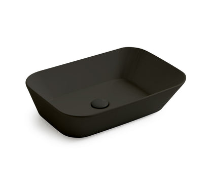 Mees design waskom rechthoek mat zwart - WDtegels