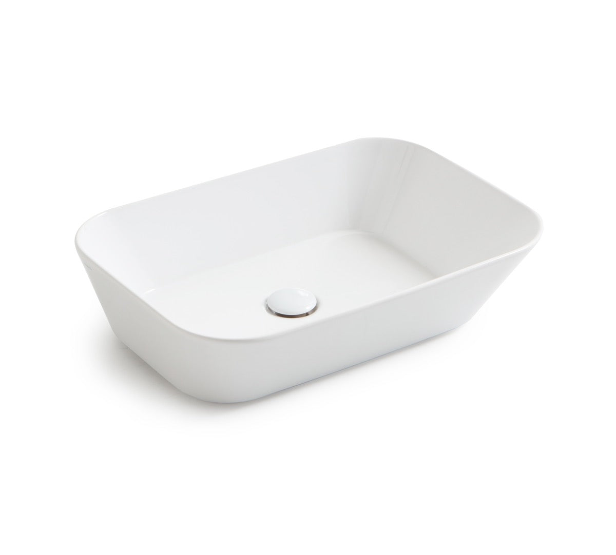 Mees design waskom rechthoek mat wit - WDtegels