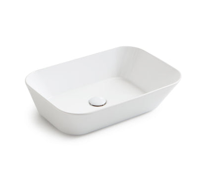 Mees design waskom rechthoek mat wit - WDtegels