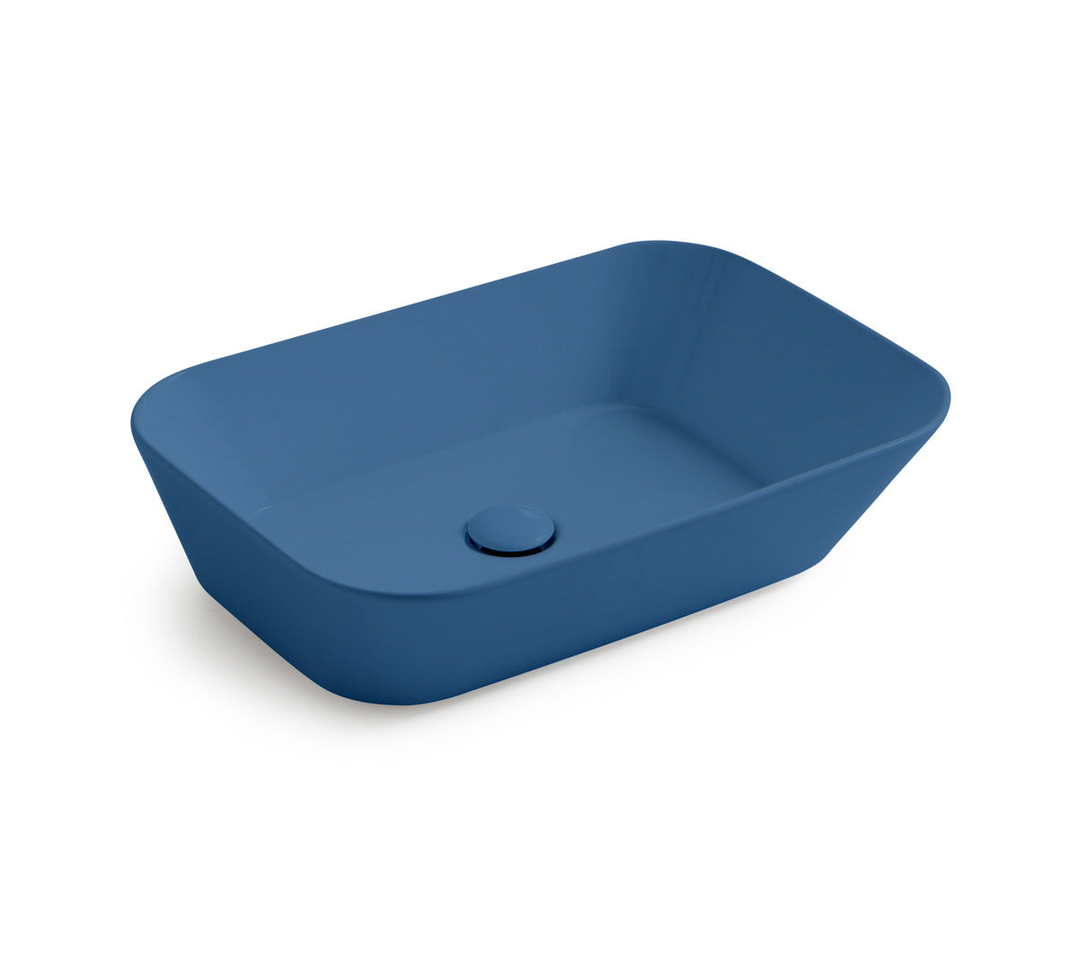 Mees design waskom rechthoek mat blauw - WDtegels