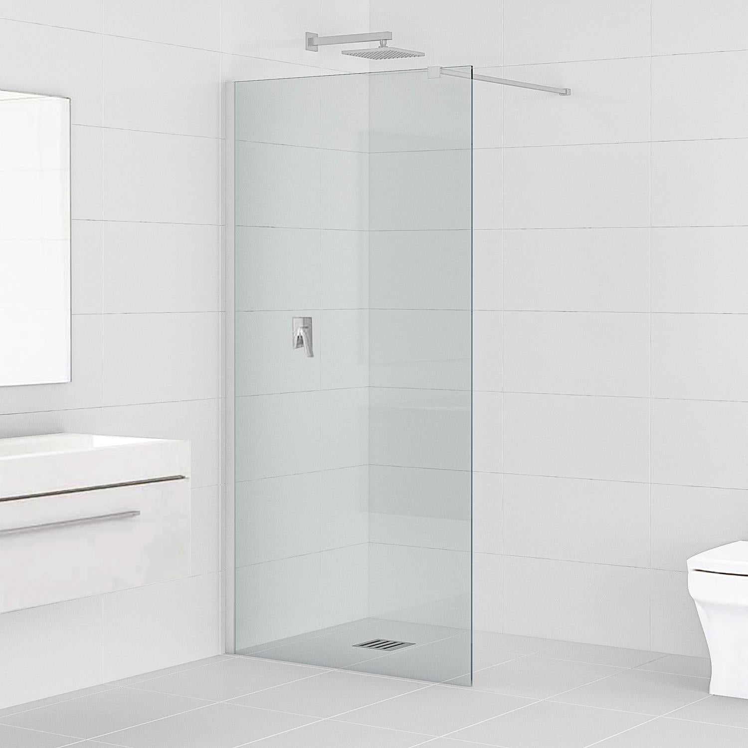 Inloopdouche Luca 80x200cm Antikalk Helder Glas Chroom - WDtegels