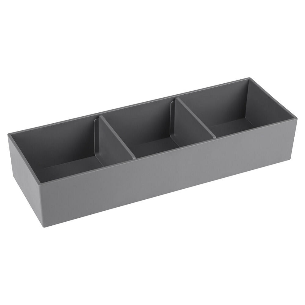 Lade organizer 32x11x6cm 3-vakken grijs - WDtegels