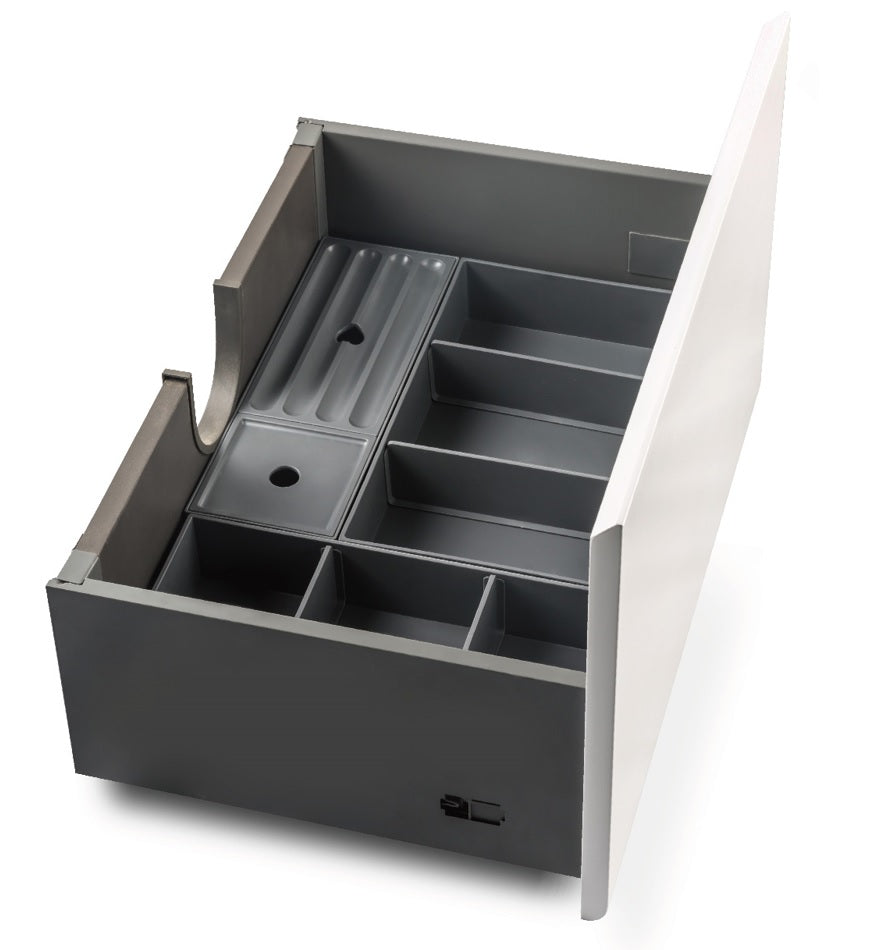 Lade organizer 32x11x6cm 3-vakken grijs - WDtegels