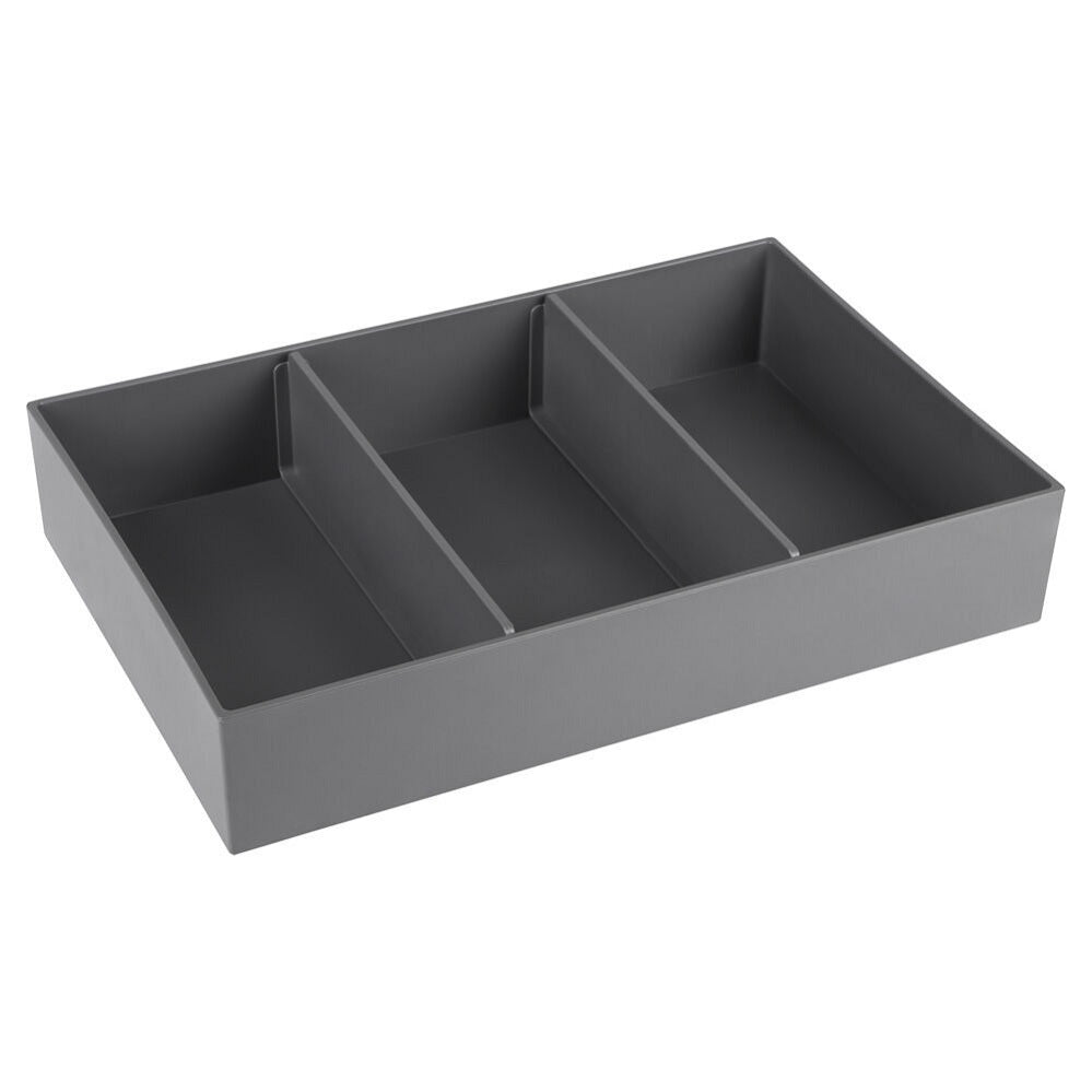 Lade organizer 32x21x6cm 3-vakken grijs - WDtegels