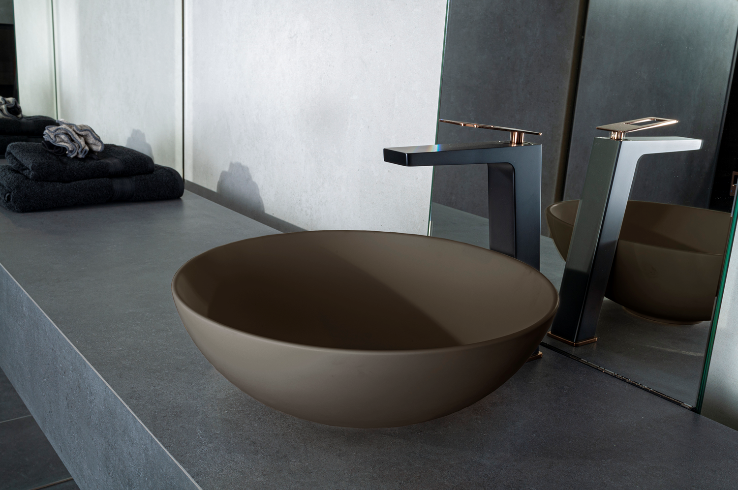 Solid surface waskom Sanne moka - WDtegels