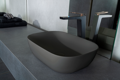 Solid surface waskom Maud grijs - WDtegels