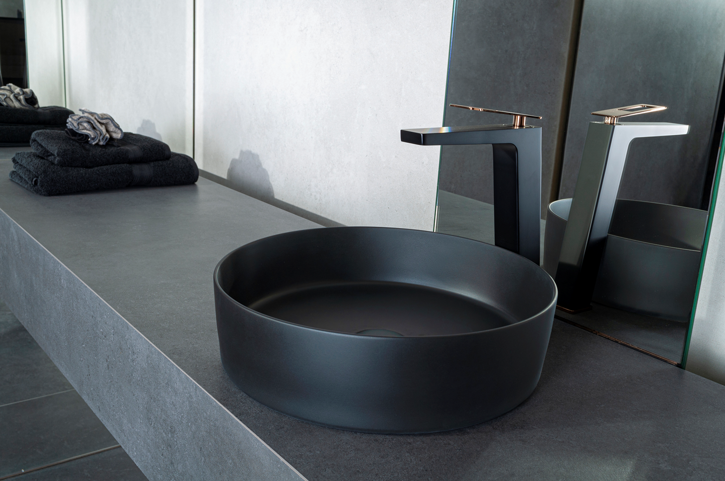 Solid surface waskom Tess antraciet - WDtegels