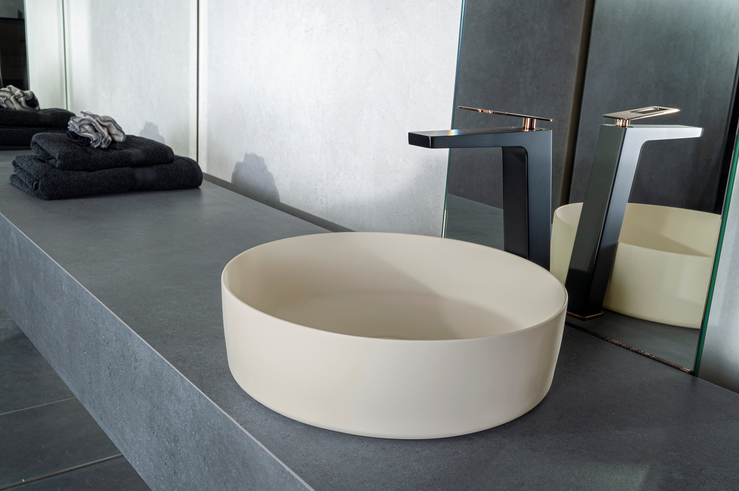 Solid surface waskom Tess beige - WDtegels