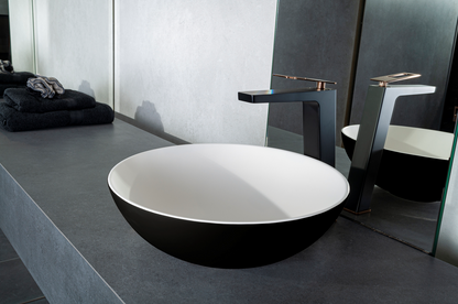 Solid surface waskom Sanne zwart EXT - WDtegels