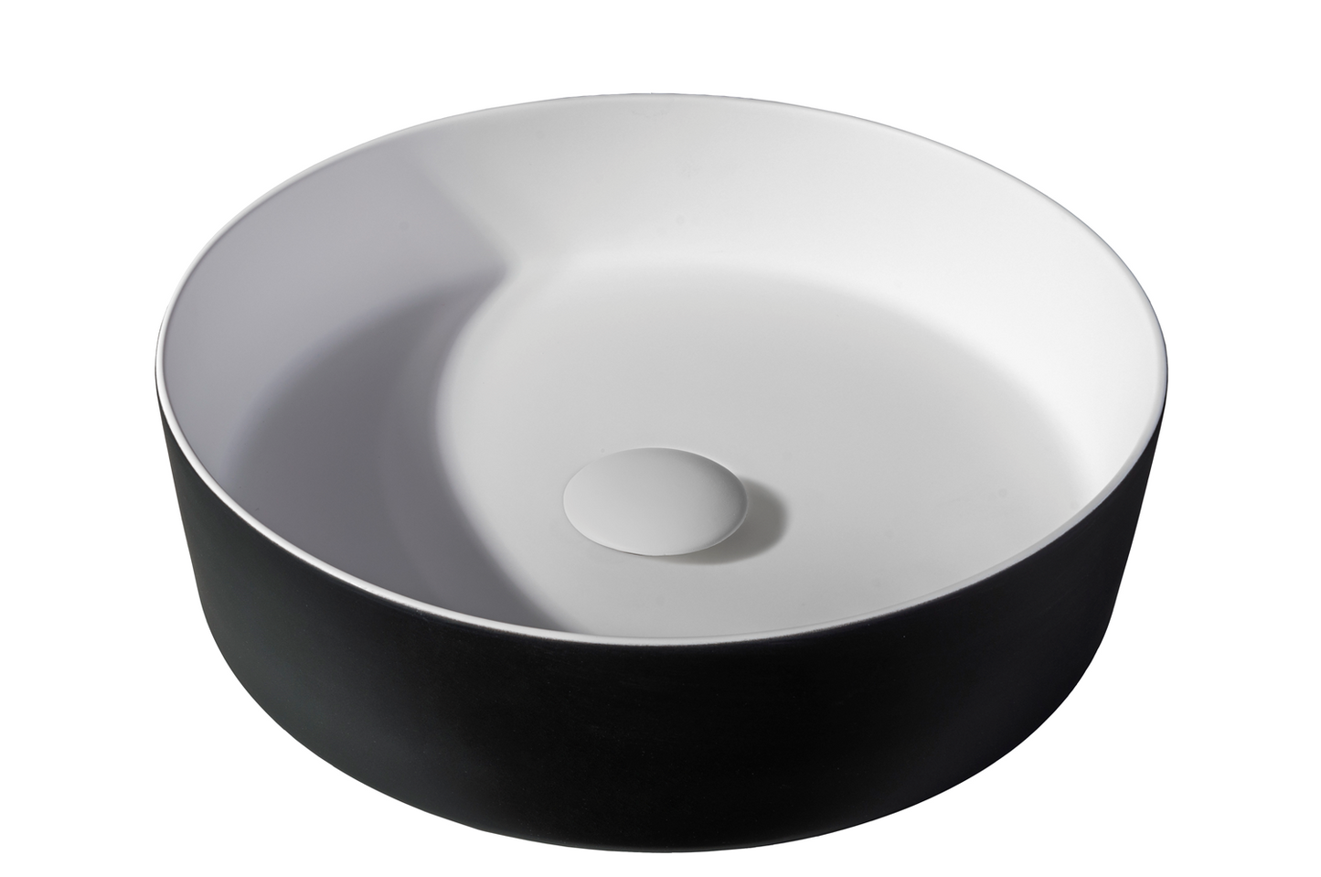 Solid surface waskom Tess zwart EXT - WDtegels