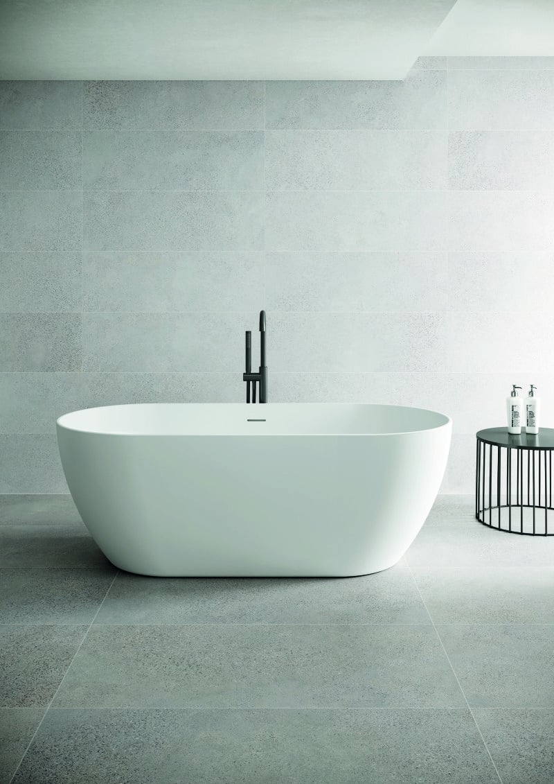 Vrijstaand bad Sem wit glans