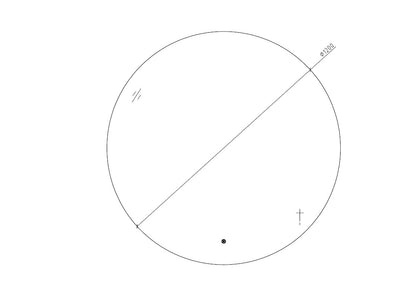 Badkamerspiegel 120cm LED, touch knop, anti-condens - WDtegels