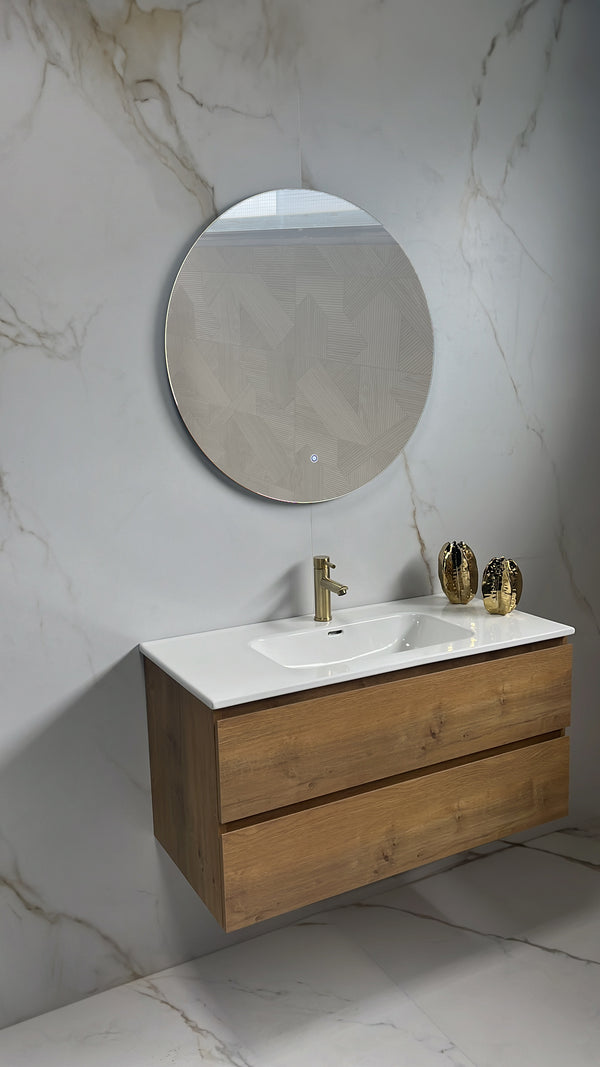 Badkamerspiegel 60cm LED, touch knop, anti-condens