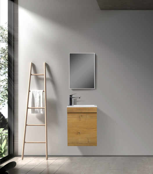 Fountain cabinet Tieme matt oak