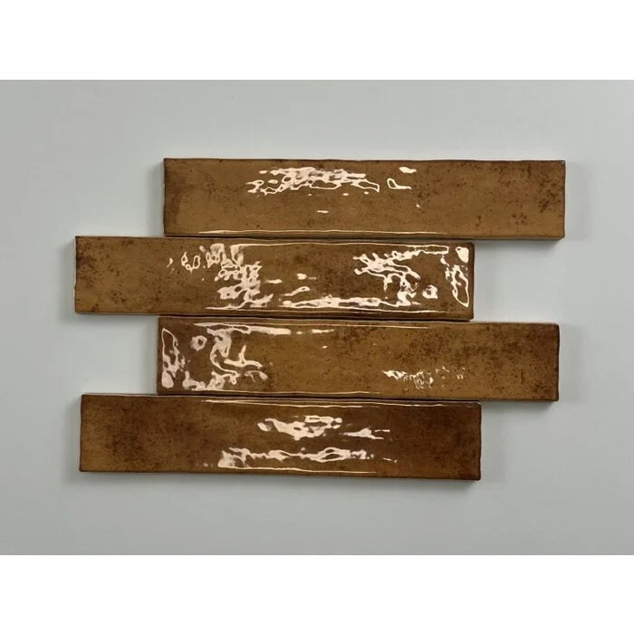 Kalon Terracotta wandtegel 5x25 glans