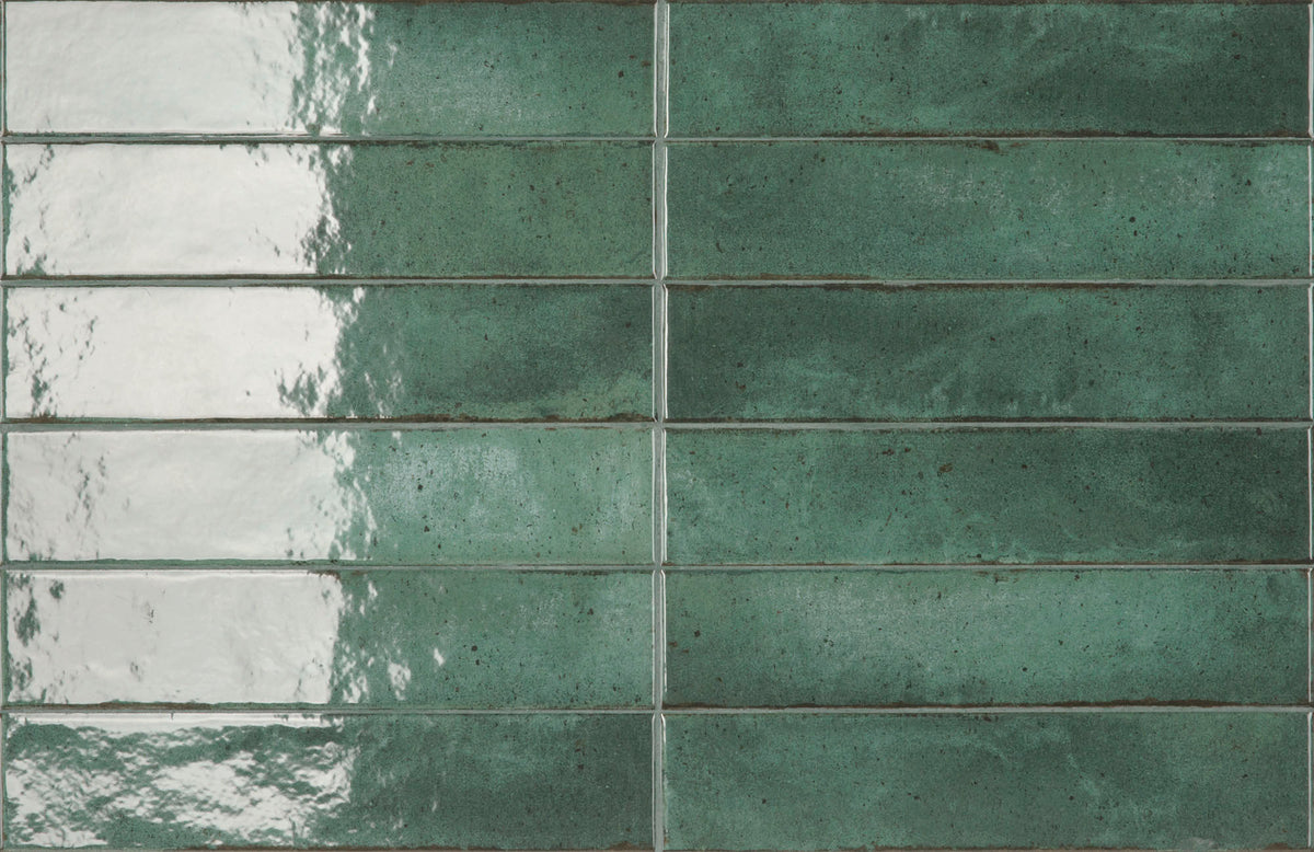 Wandtegel Kura Green glans 6x27 rett - foto 6