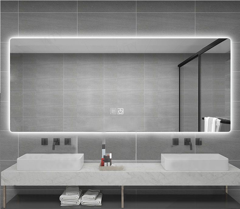 Aloni Queen rechthoekige badkamerspiegel 160x60cm met LED-verlichting
