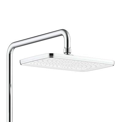 Aloni Douchekraan | Thermostatisch | Planchet | Chroom Wit - WDtegels