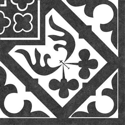 Hoekstuk Leans Black 25x25