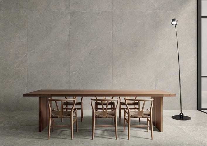 Vloer- en wandtegel Limestone Taupe 80x80 rett - foto 3