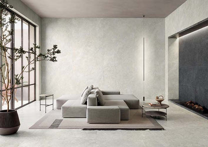 Vloer- en wandtegel Limestone White 120x120 rett - foto 2