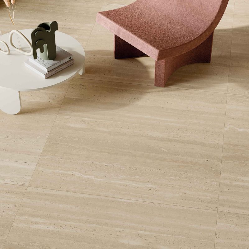 Vloer- en wandtegel Milano Cream Antic 120x120 rett - foto 6