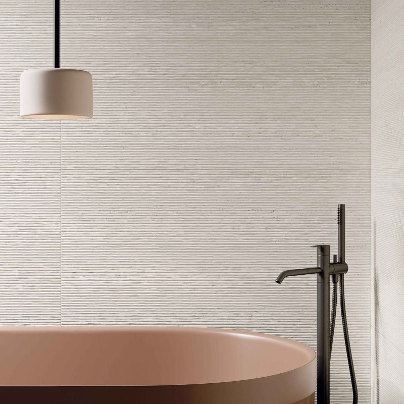 Wandtegel Milano Wave White 60x120 rett - foto 2